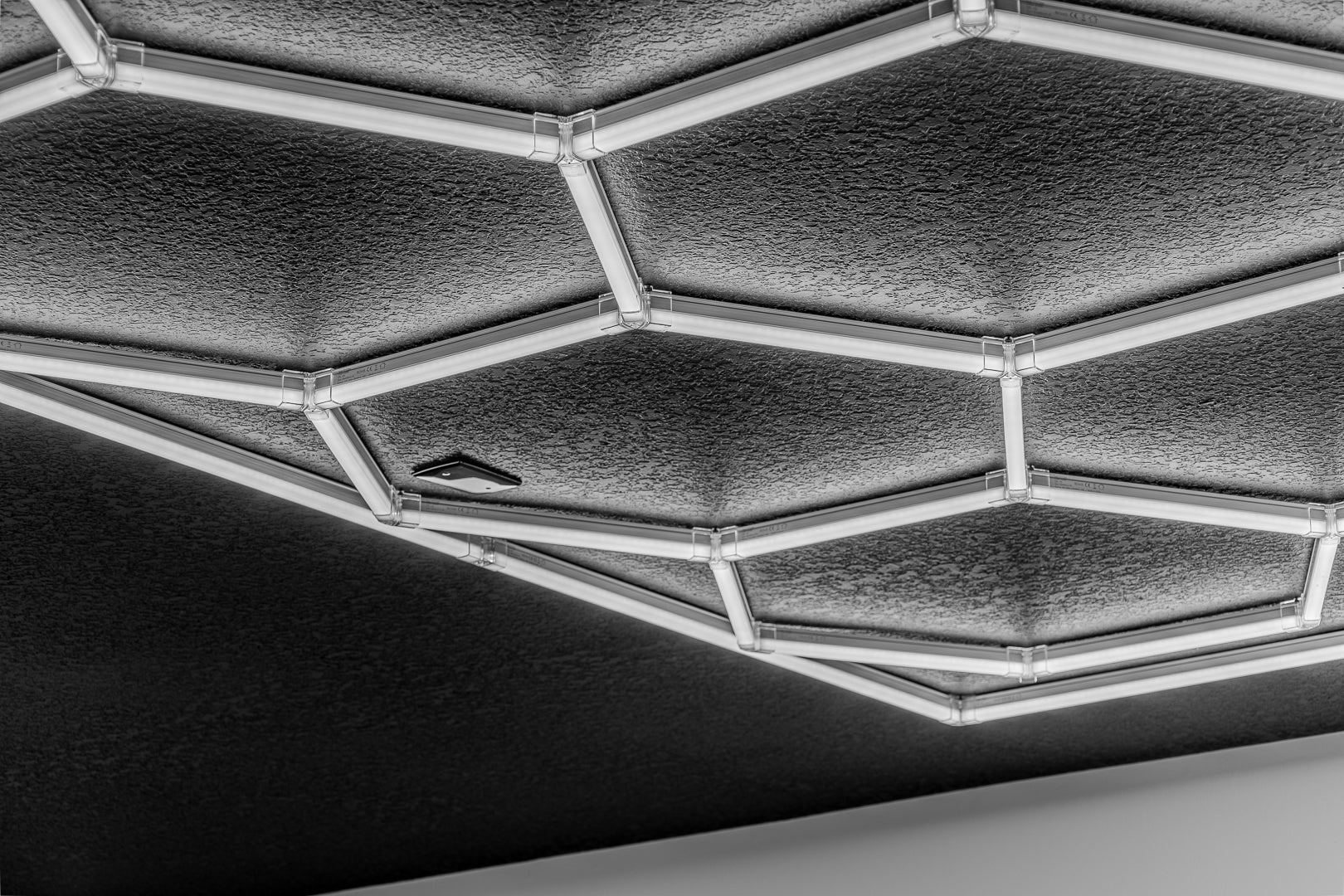 Nexus Series NX1-6 Single Bay Hexagon Lighting Grid With Surround | 6500K Hexagrid Lighting