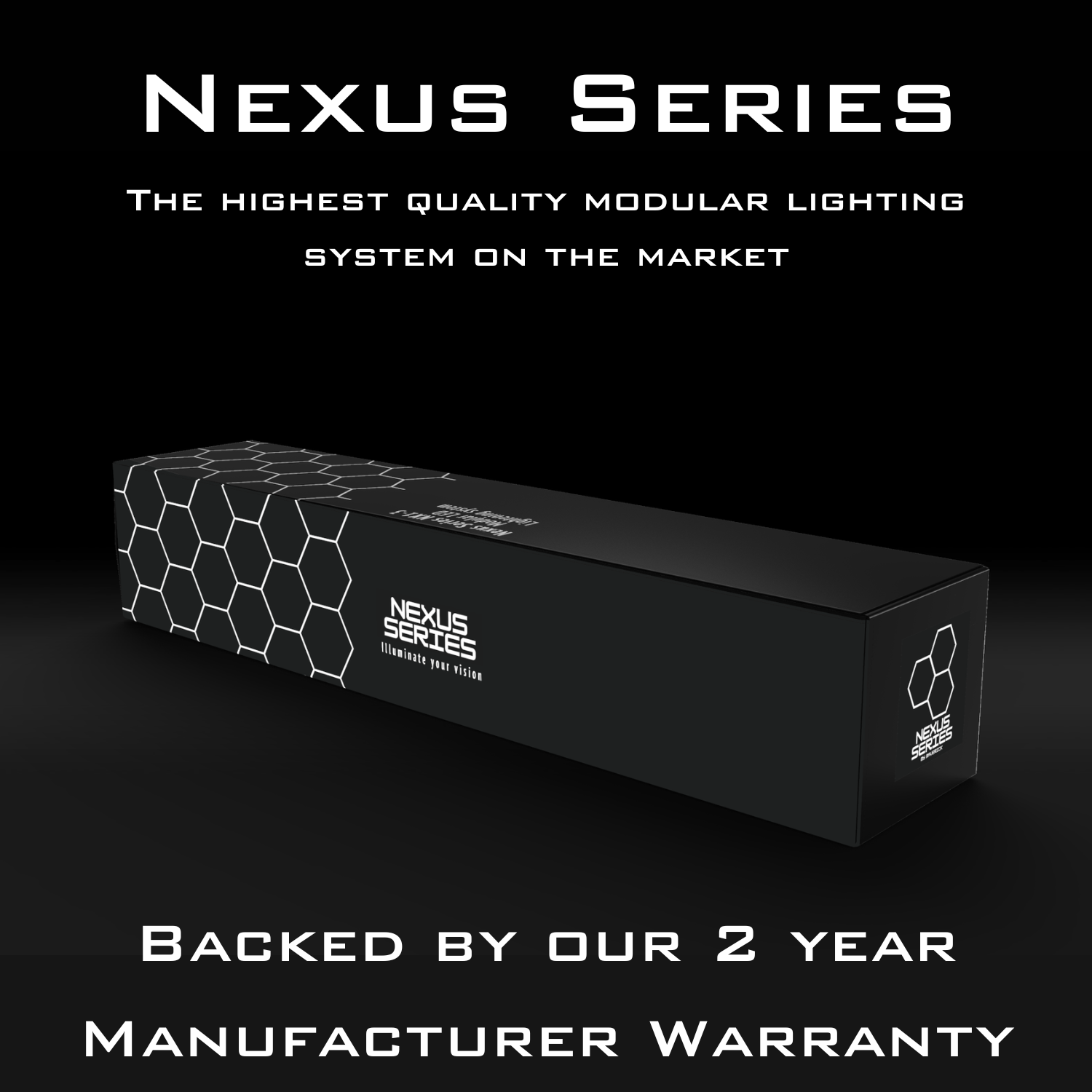 Nexus Series NX1-6 Single Bay Hexagon Lighting Grid With Surround | 6500K Hexagrid Lighting